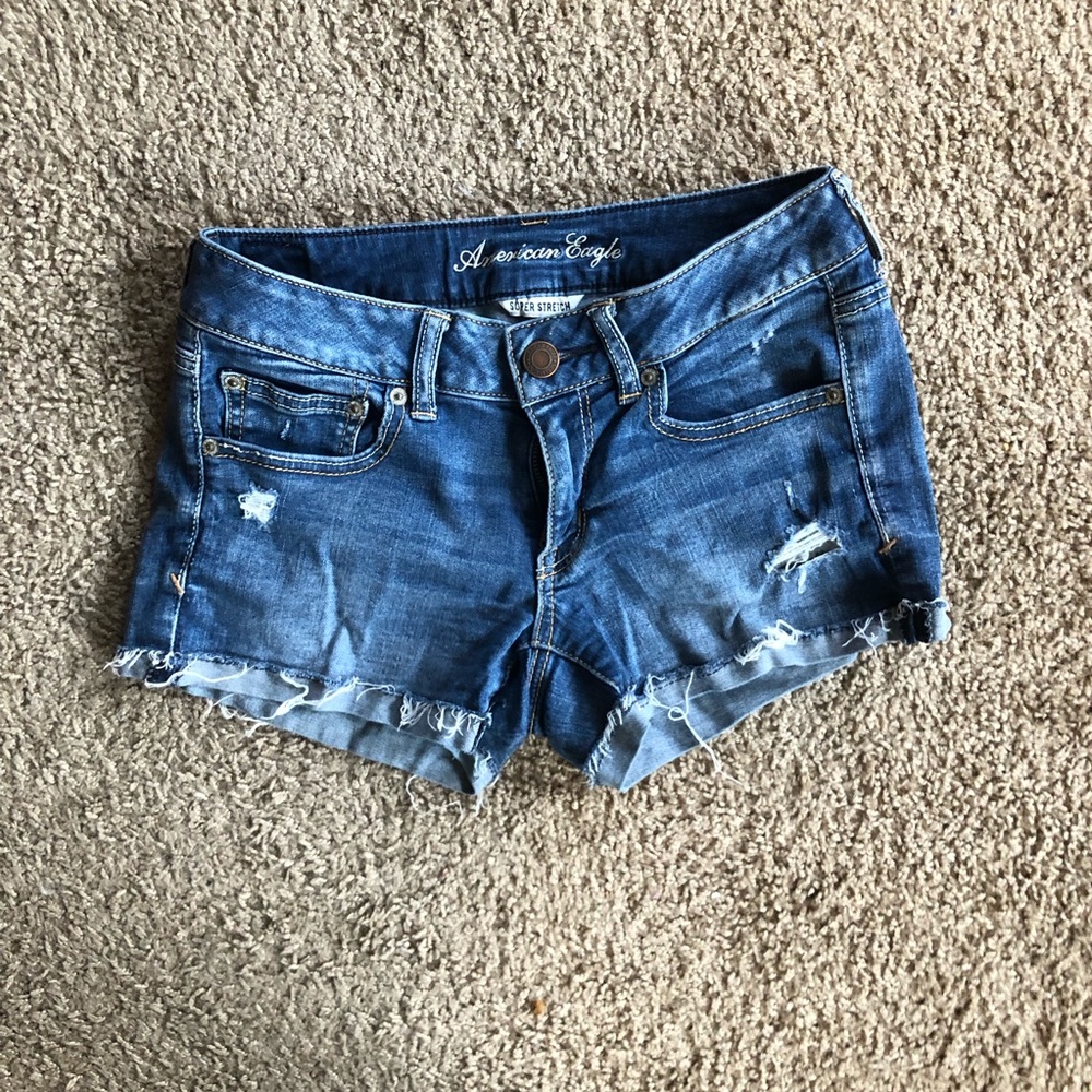 american eagle super stretch shorts